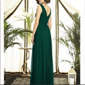 Dessy Vivian Diamond Collection Maxi Dress in Emerald Green
